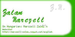 zalan marczell business card